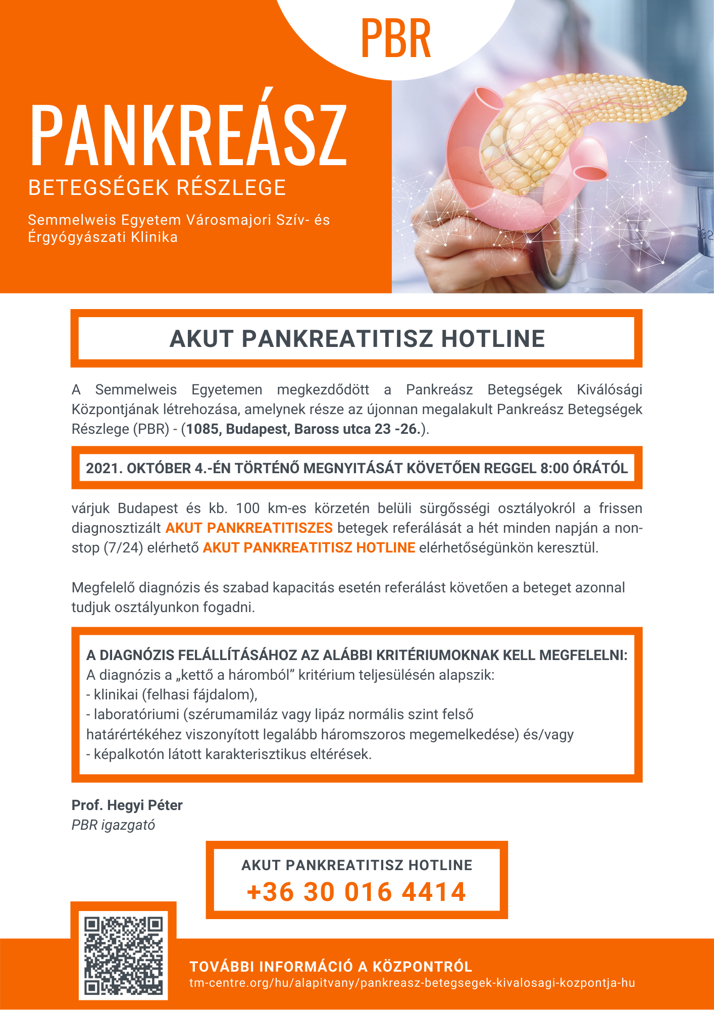 Akut Pankreatitisz hotline
