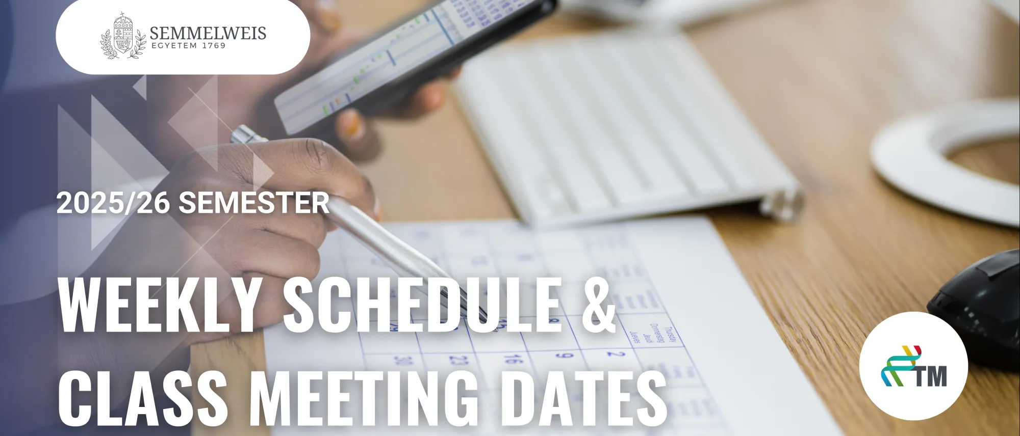 Órarend és Class Meeting időpontok